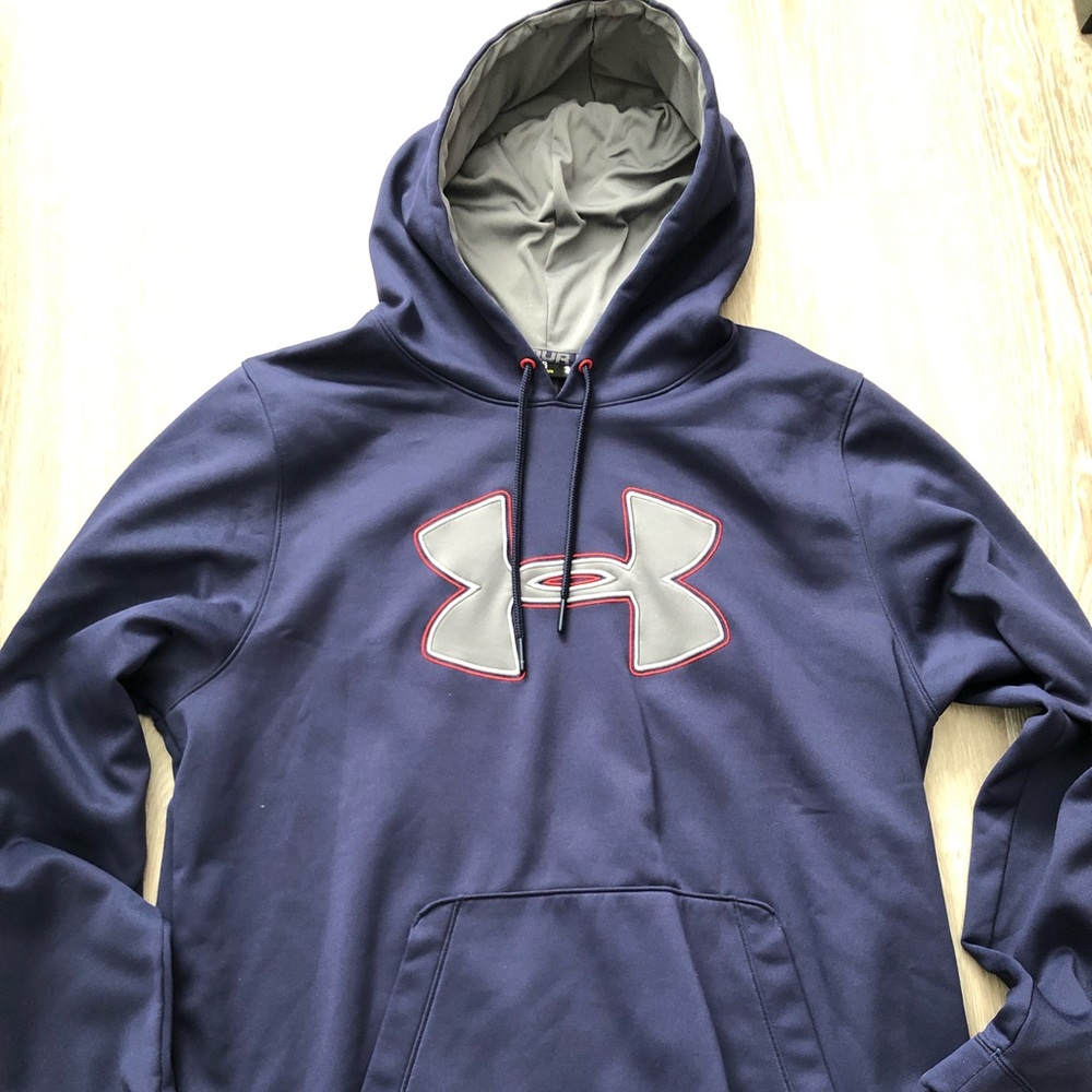 Under Armour Blue America Hooded Sweatshirt -Loose